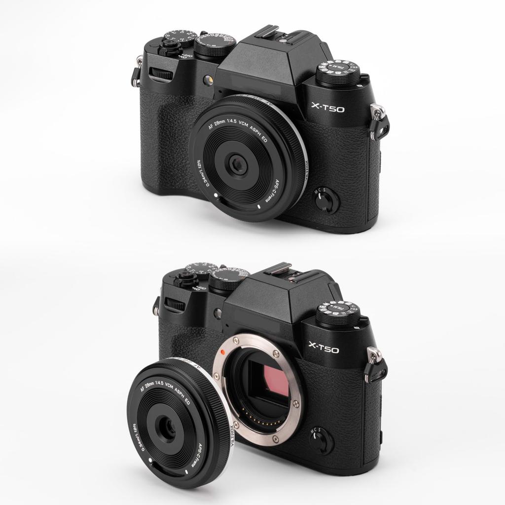 VILTROX 28mm XF Pancake Autofocus Prime Lens for Fujifilm F4.5 Full-Frame Wide-Angle X-Mount Cameras X-Pro2, X-Pro3, X-S10, X-T20, X-T30, XT30II,