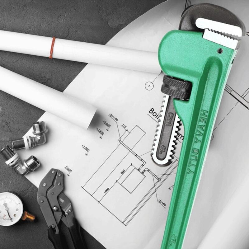 Large Opening Spanner 8/14inch Steel Professional for Industrial Application Home Repair Pipes Vise Building Wrench