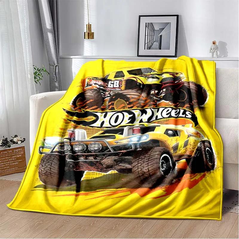 3D Monster Jam Monster Truck Cartoon Blanket Flannel Soft Throw Blanket Boys Bedroom Sofa Bed Warm Throw Blanket Picnic Blanket