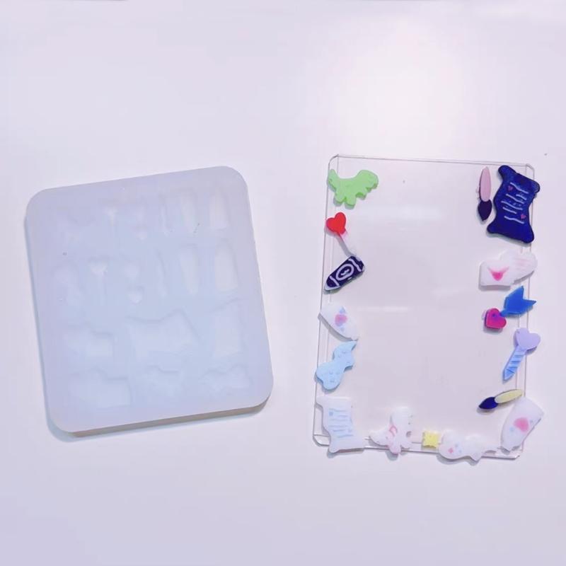 Силиконовая форма для игральных карт, крошечный бантик, звезда, теннисная форма, наполнитель, ремесло, 3D одежда, сделай сам, поделки ручной работы