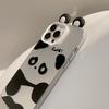 Big Ears Panda Iphone15 Suitable for 16Promax Mobile Phone Case 12 Apple 13 Three Dimensional Cute 11 Laser Hard