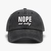 1 "not Today"embroidery Printed Baseball Cap Outdoor Fashion Accessory Hat, Adjustable, Lightweight, Unisex, As a Holiday Gift