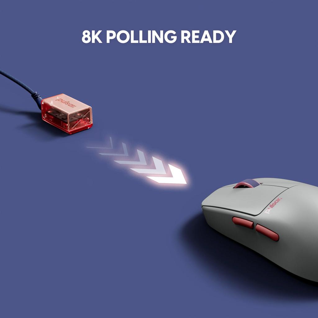 Pulsar Gaming Gears X2 CrazyLight Tokyo Edition Wireless Gaming 8K Polling 32000 Optical Flagship Sensor Mouse, Ultra-Lightweight (35g), Rate, 1ms,