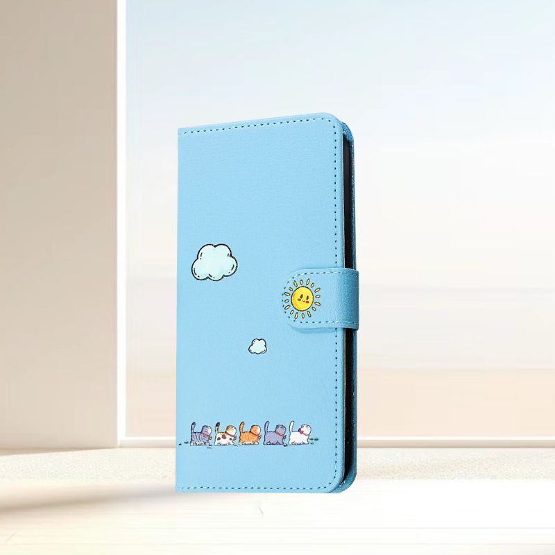 Cartoon Cute Cat Wallet Leather Case for Apple iPhone 17 Pro Max- Flip Stand Card Holder Shockproof Full Cover on iPhone 17/16/15/14/13/12/11/Pro/Plus