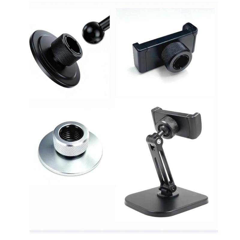 Strong 17mm Ball Joint Fastening Nut Aluminum Locking Nut Suitable for Rotating Phone Car Mounts & Tablet Holders