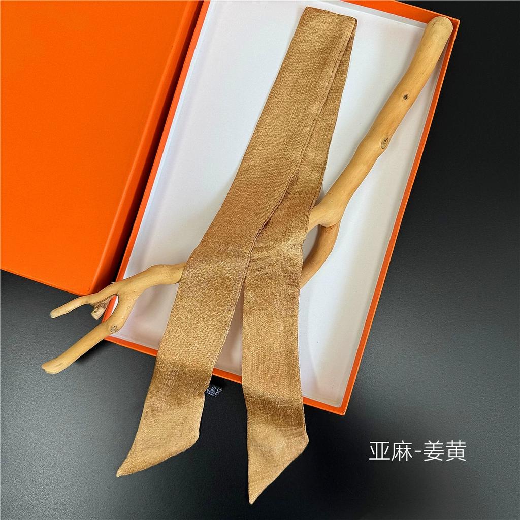 Women Ladies Headband Scarf Hair Bags Handle Decoration Tie Multifunction Narrow Line Ribbon Scarf