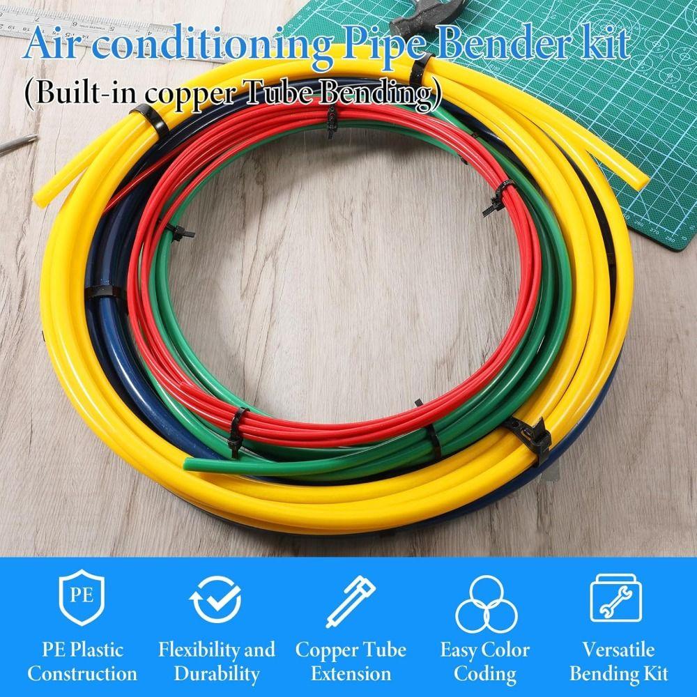 Flexible AC Pipe Bender Kit Anti-Kink Copper Tube Bender Bending Strip HVAC Installation
