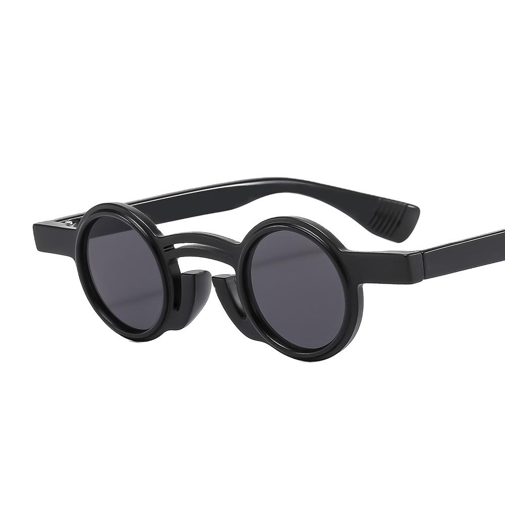 Newest 2024 Trend Punk Round Sun Glasses Small Frame Custom Sunglasses