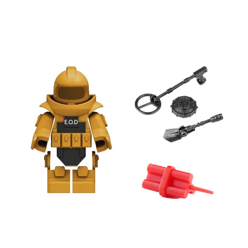 Военный MOC Оружие Строительный Блок Тяжелый Пулемет Гатлинг M19 NSV Фигурки Артиллерия Сапер Пистолет Пуля Игрушка Подарок K013