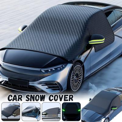 Утолщенный чехол для лобового стекла автомобиля от снега, утолщенная зимняя автомобильная одежда, лобовое стекло, защита от льда, дождя и мороза, наружная защита