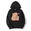 Fashion Cartoon Gluttony Mouse Hoodie Boys Girls Casual Sweatshirt Sweatshirt Fall and Winter Warm Cute Hooded Top