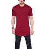 Ultra-comfortable Curve Hem Men T-shirt With Side Zipper In Premium Cotton Blends