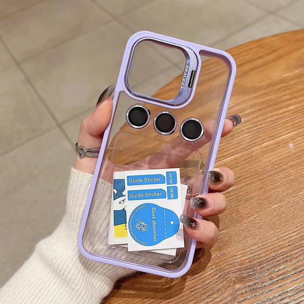 Подходит для IPhone16Promax Двойная подставка Сильный магнитный чехол для телефона, Защитный чехол от падений Apple 15 14