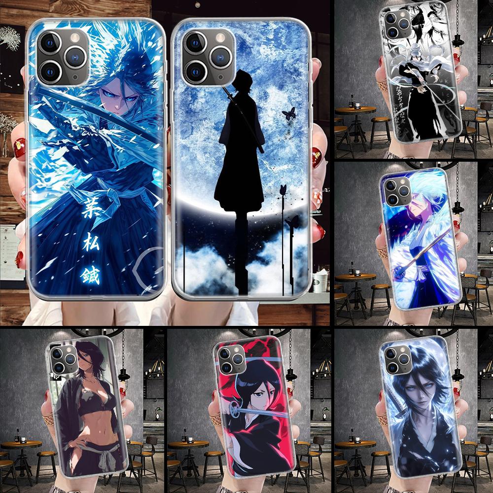 Bleach Кучики Рукия Мягкий Чехол Для Телефона Для IPhone 11 17 Air 16E 16 Pro Max 15 + 14 Plus 13 Mini 12 Apple 7 SE 8 Fundas Coque 11 17