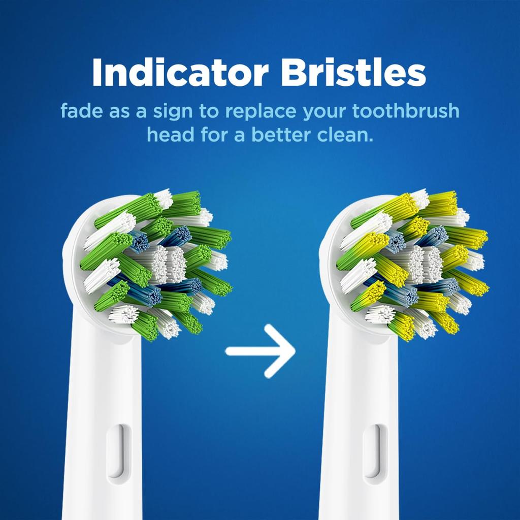 Oral-B ORIGINAL Cross Action Electric Toothbrush Soft Replacement Brush Heads For Vitalty, Pro, Smart Series, 4 refills