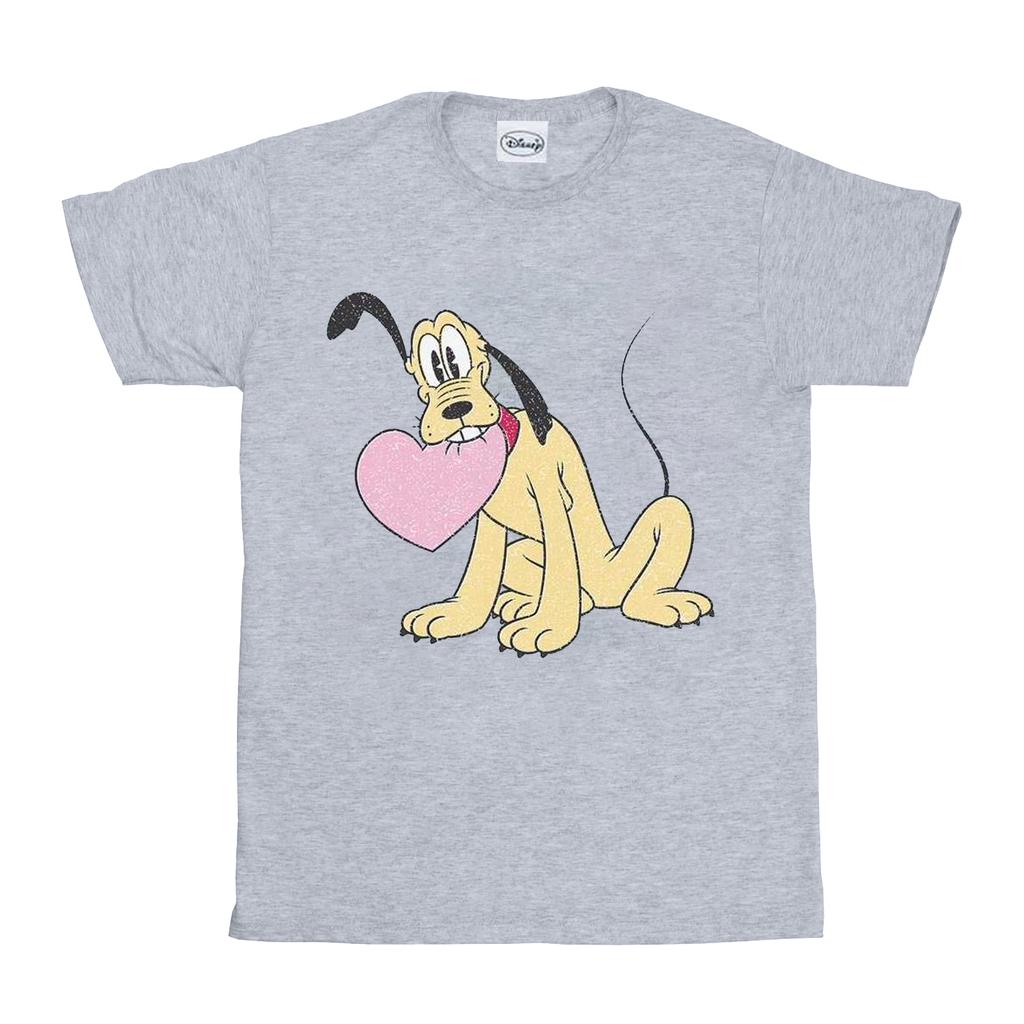 Disney Mens Pluto Love Heart T-Shirt