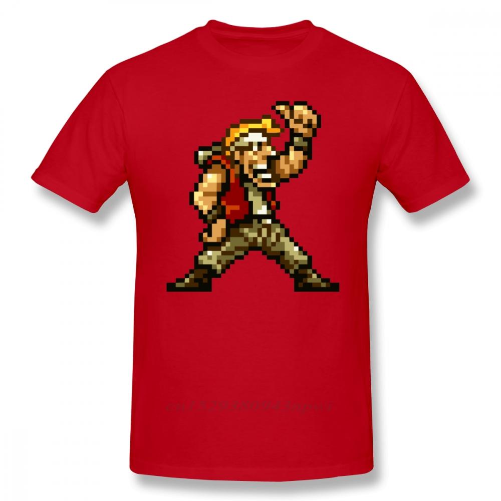 Футболка Metal Slug Марко Рози Футболка Графическая футболка Пляжная Милая 100% Хлопок Короткий рукав Унисекс Футболка