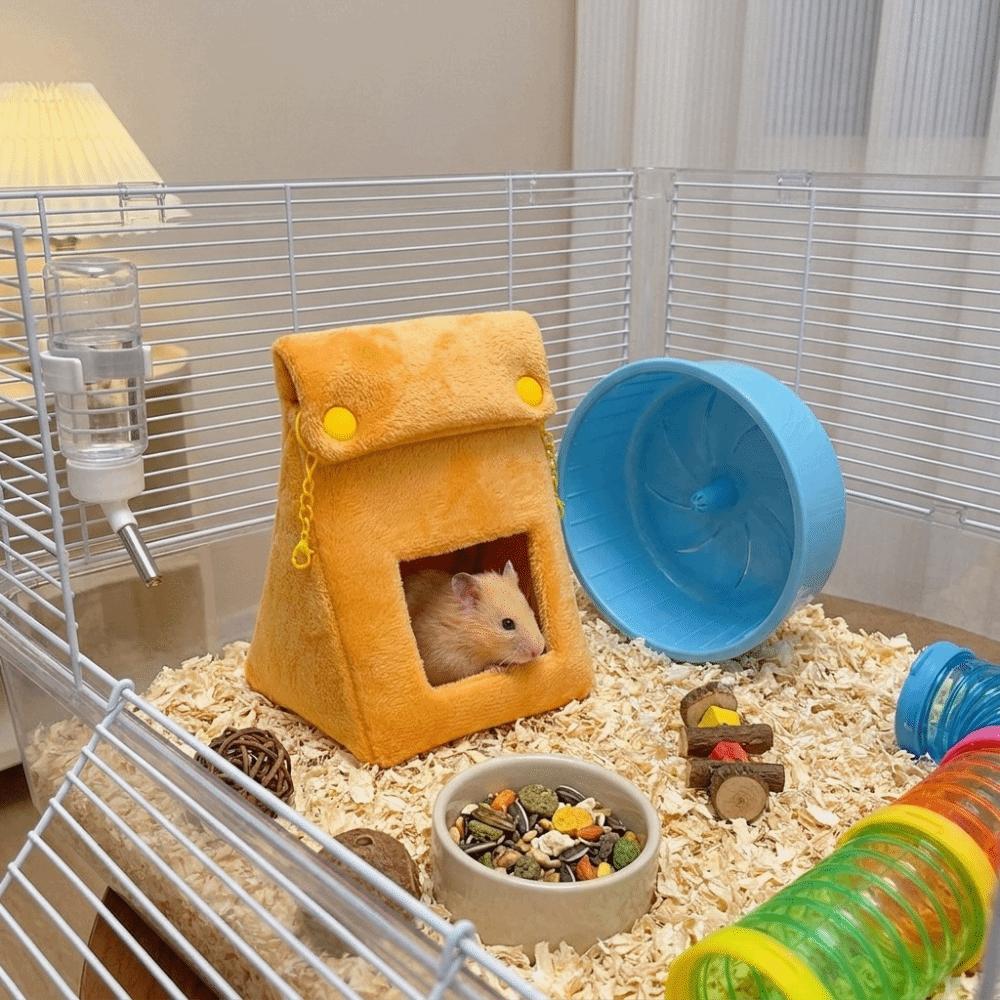 Thickened Hamster Cotton Nest Warm Plush Pet Bed Comfortable Animal Rest Shelter Cage Accessories