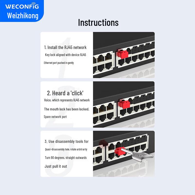 VZK RJ45 Network Port Blocker