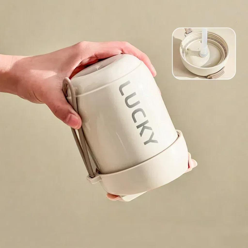 316 Stainless Steel Water Cup With Straw Detachable Double Wall Insulated Milk Coffee Mug Sealed Drinking Cup For Kids