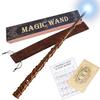 Harry Potter Cosplay Accessories: Magic Wand with Light, Light-Up Wand, Magic Wand Light, Storage Bag, and Gift Box (Hermione) [Parallel Import]