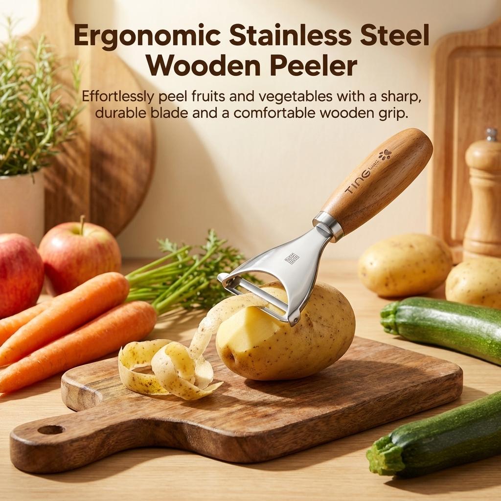 Stainless Steel Vegetable Peeler for Pumpkin and Winter Melon with Anti Slip Handle
