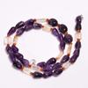 Natural Amethyst Citrine Carnelian Mix Shape Beads Necklace 3-11 Mm 18" UB-8350 UB-8350