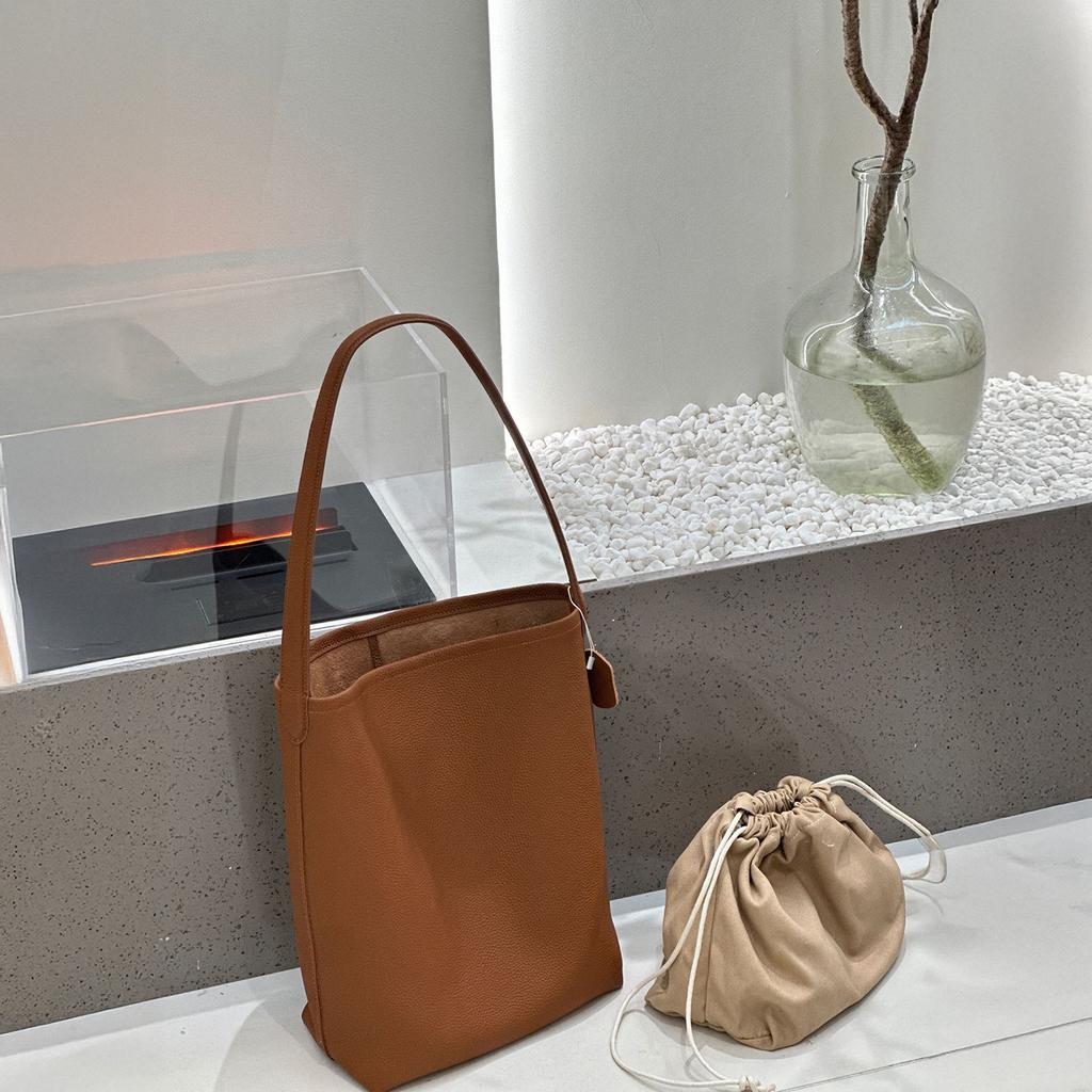 MENDY Bucket Bag Large Women's Bag Tote Bag Shoulder Bag Luxury Designer Genuine Leather Handbag Japanese Popular Bag Soft Hand