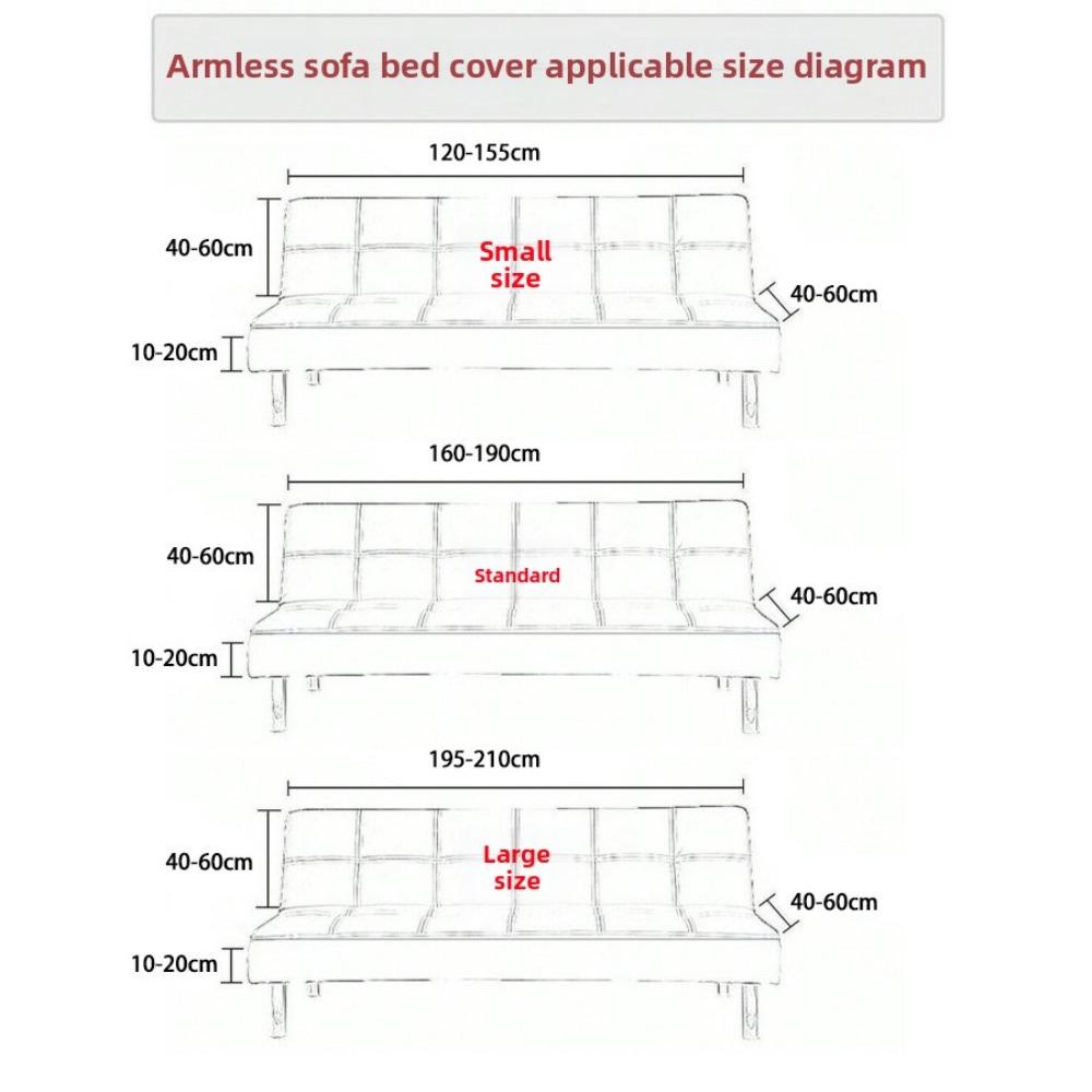 Нескользящий однотонный чехол на диван-кровать, полностью закрывающий, без подлокотников, складной, 3D жаккардовый бархат, устойчивый к пятнам