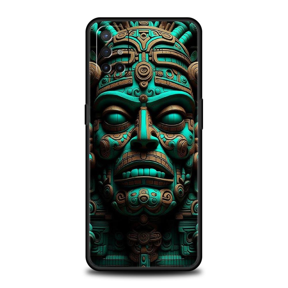 Phone Case For Oneplus 13R 13 12 10T 11 R10 Nord N100 N200 N10 9 9R CE 2 3 Z Pro Lite 5G Soft TPU Cover Vintage Totem Painting