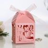 20 шт., коробки для конфет с бабочкой и вырезом, шоколадный футляр для г-на и г-жи на свадьбе