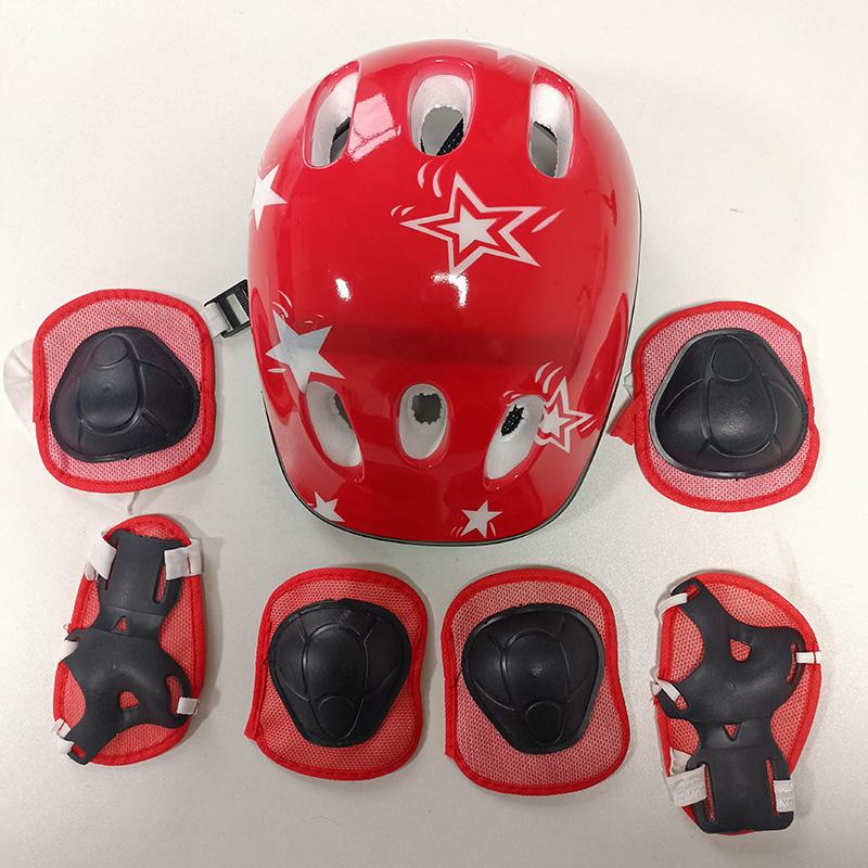 7 шт./компл. утолщенный шлем для скейтборда, балансировка, защита колена для детей, катание на коньках