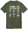 Horse Racing Things I Do In My Spare Time T-Shirt Enthusiast Equestrian Birthday