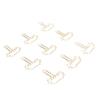 100Pcs Cute Paper Clips Metal Electroplating Multifunction Small Planner Clips with Storage Box for 