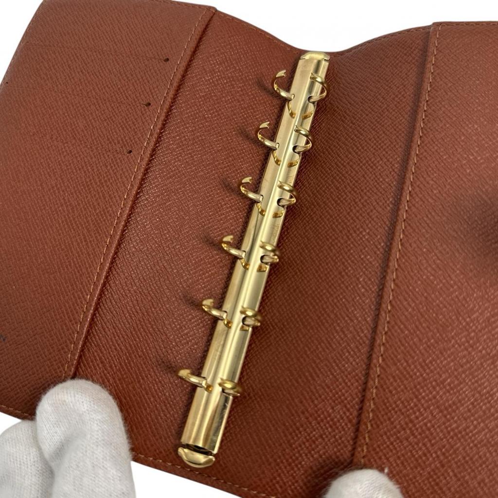 Louis Vuitton Monogram Agenda PM Notebook Cover Monogram Canvas Brown R20005 Used