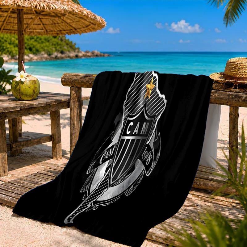 Brugge Emblem Design Beach Towel Microfiber Beach Towel, Lightweight and Quick-Dry, for Summer Travel, Swimming Pool Fan Birthday Gift
