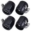 2-8PCS Hex Hose Finisher Clamp Screw Band Hose End Cover Fitting 4/6/8/10/12AN