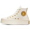 Chuck Taylor All Star Вельветовые Удобные Нескользящие Износостойкие Ботинки Женские Молочно-белые