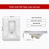 Ceramic Squatting Toilet with S-Bend