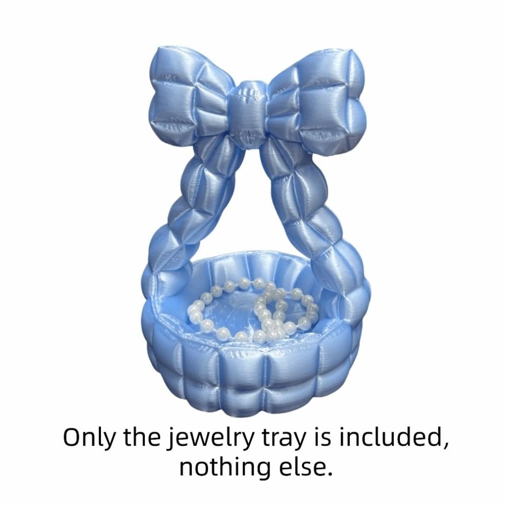 Decorative Bow 3D Printed Jewelry Tray Sweet Shell Shape Jewelry Tray  Home Ornaments