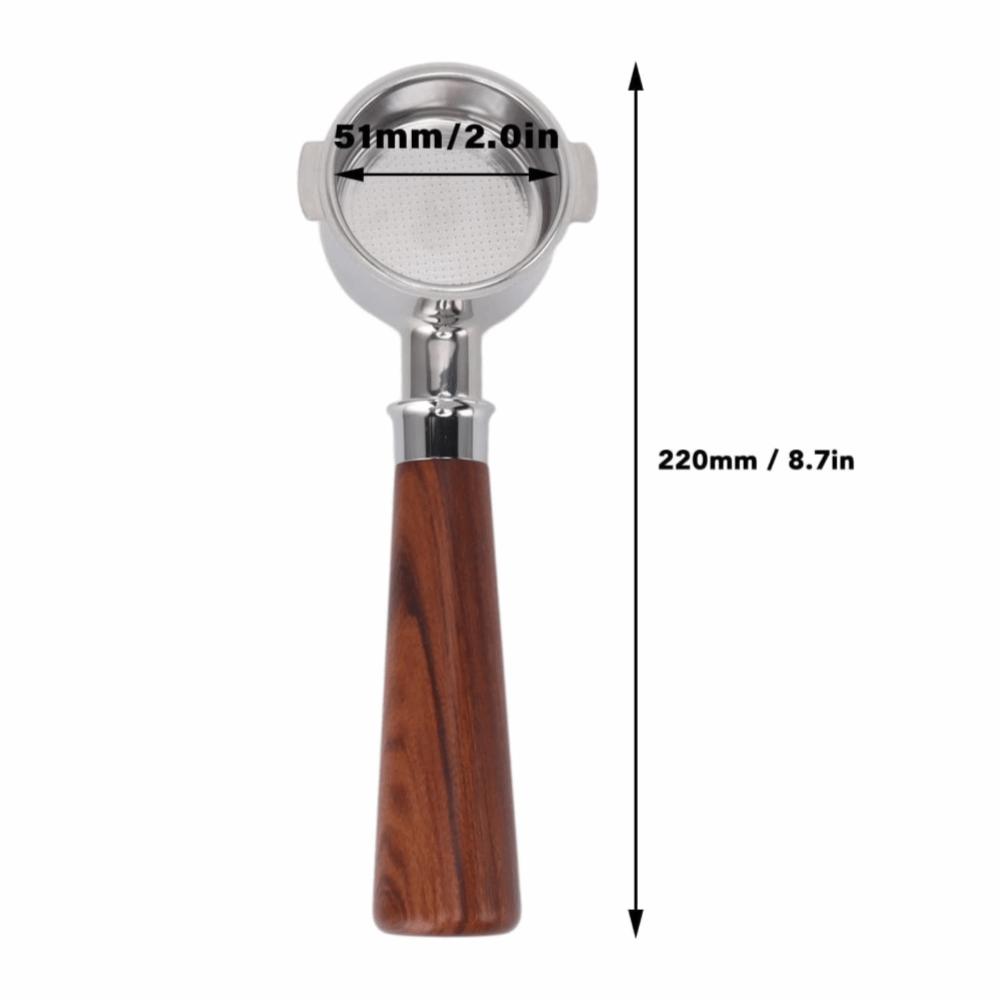 51mm Size Espresso Portafilter 2 Ear Design Coffee Portafilter For Espresso Machine
