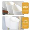 4 Pcs Cart Small Hanging Basket Baskets Cups for Rolling Accessories Holder Pp Pencil Waste Shopping Trash Can Storage Safe Box