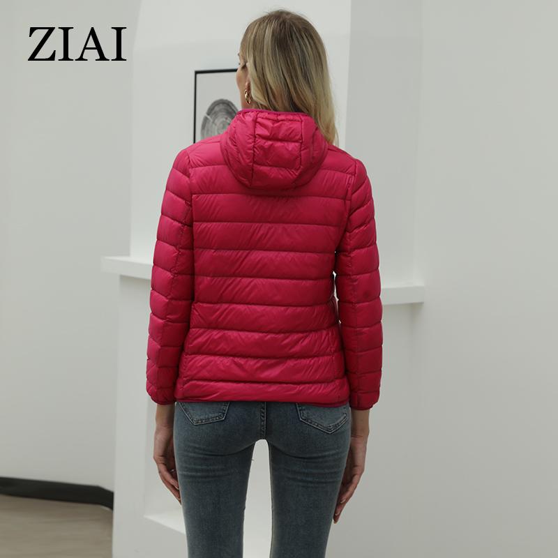 ziai 2024 NEW Women's Fall Jacket Hooded Casual Thin Cotton Zipper Quilted Coat Female Clothing ZM-DM27