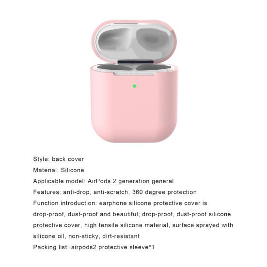 Сумка для хранения наушников Прочный силиконовый беспроводной практичный износостойкий чехол-накладка для наушников для AirPods