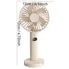Handheld Mini Fan With Phone Holder LCD Display Desk Fan Portable Charging Fan
