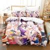 3D аниме Honkai Impact 3rd Bedding Set Printed Decorative Duvet Cover Set Bedwear Quilt Cover Home For aldult kids teen