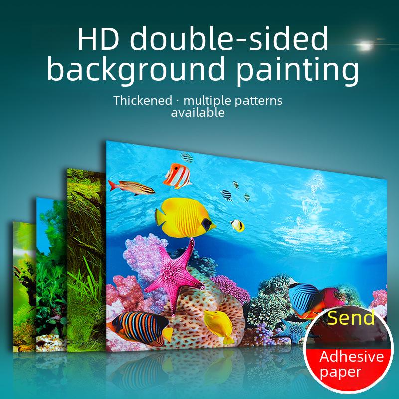 3D HD Двусторонние Аквариумные Фоновые Обои