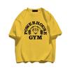 Summer Gym T-Shirts 100 Cotton Oversized Women's T Shirt Graphic Print Sporty Men Tee High Quality Men's Clothes Free Shipping
