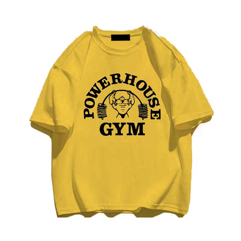 Летние футболки для спортзала, женская футболка большого размера из 100 хлопка, спортивная мужская одежда высокого качества с графическим принтом