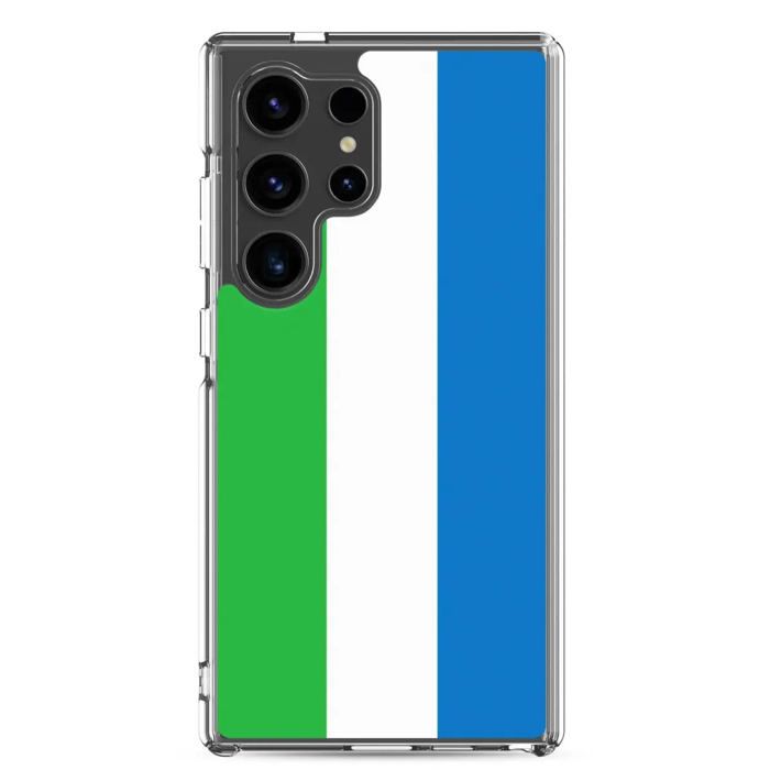 Coque Téléphone - Samsung - Galaxy S24 Ultra - Drapeau Sierra Leone - Souple - Multicolore
